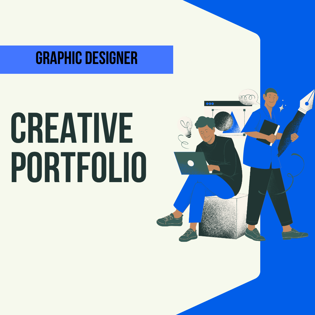 Services green illustrative creative portfolio a4 landscape 1024 by 1024
