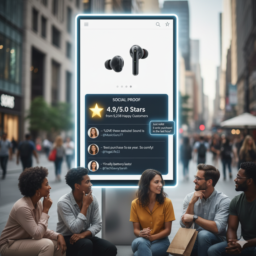 Increase Conversions Through Trust-Building Social Proof with customer testimonials, ratings, and reviews displayed to boost buyer confidence.